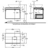 Тумба под раковину GEBERIT CITTERIO 500,558.JI.1 75 см